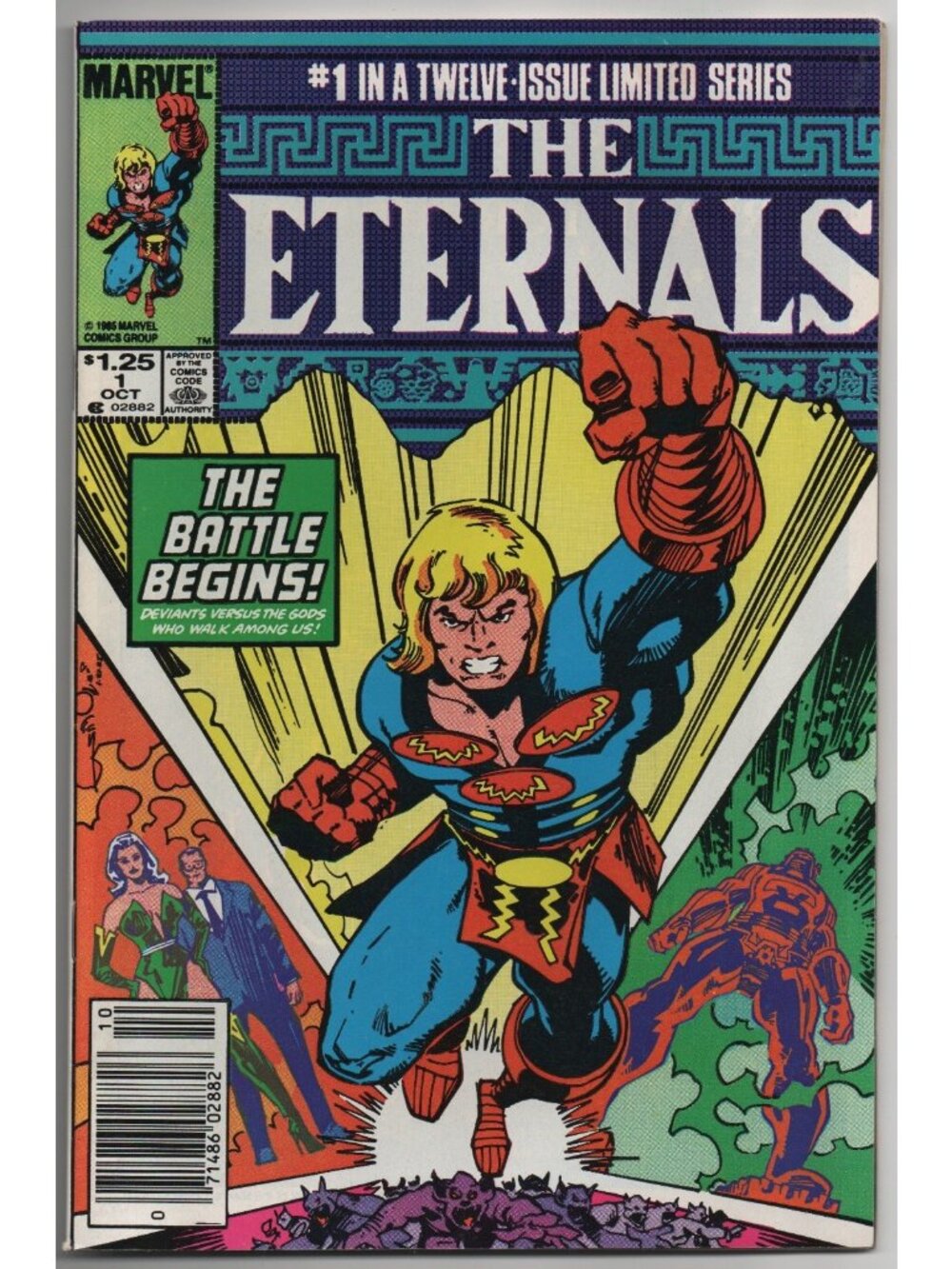 Eternals 1 Marvel Comics 1985 VF- 7.5 Newsstand 1st Phastos